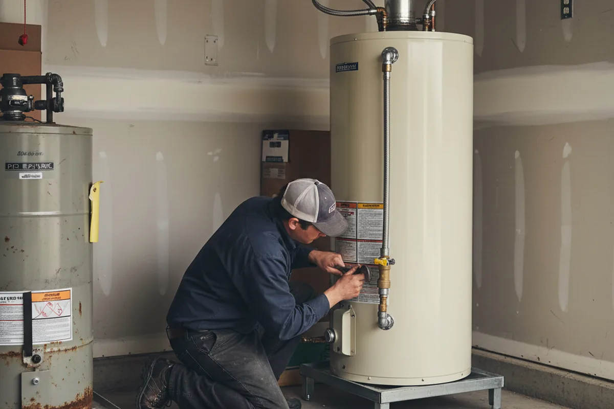 Water heater and shutoff valve replacement in Silver Creek