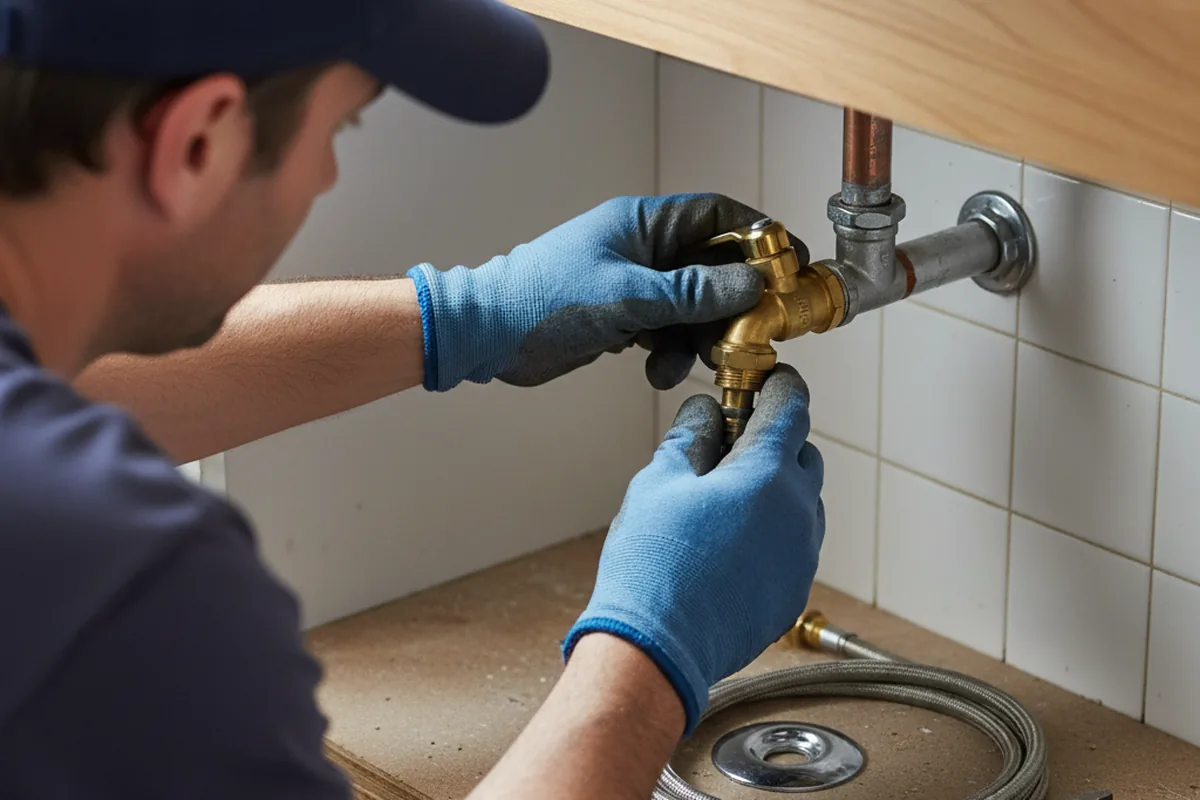 Shutoff valve and fitting work during Emergency Plumbing in Silver Creek